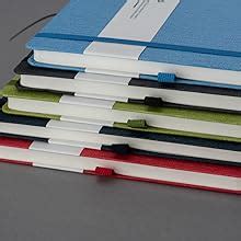 COMMA Abaca – A5 Size – Hard Bound Notebook with Elastic Band Closure ...