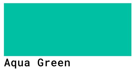 Aqua Green Color Codes: HEX, RGB, CMYK Values