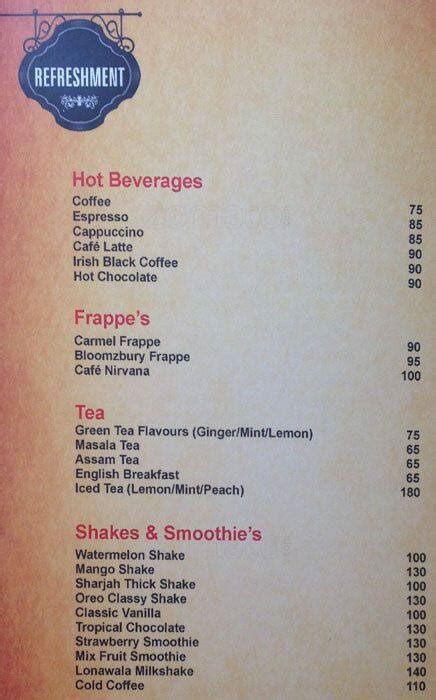 Menu at The Bridge Water Restaurant & Cafe, Ahmedabad