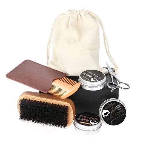 Beard Care Kit for Men,Beard Growth Grooming & Trimming Kit with Beard ...
