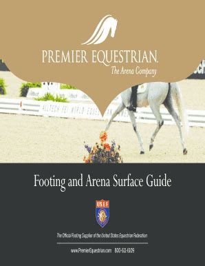 Fillable Online Footing and Arena Surface Guide Fax Email Print - pdfFiller