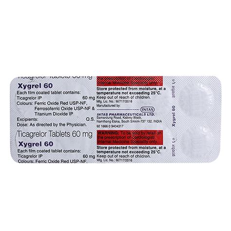 Xygrel 60 Tablet 10's Price, Uses, Side Effects, Composition - Apollo ...