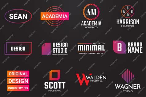 Minimal logos | Premium Vector