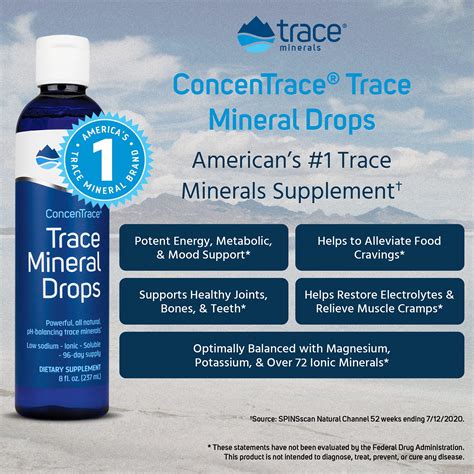 Concentrace Trace Minerals Drops (8oz) - #1 Trace Minerals Supplement ...