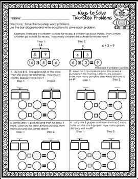 Image result for Two-Step Word Problems 2nd Grade