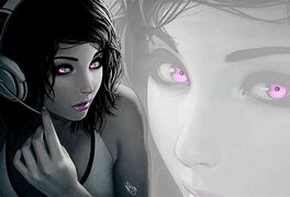 Image result for Purple Eye Girl Wallpaper