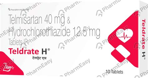 Telismart H 40/12.5mg Strip Of 10 Tablets: Uses, Side Effects, Price ...