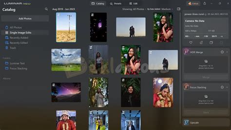Image result for Luminar Neo Interface