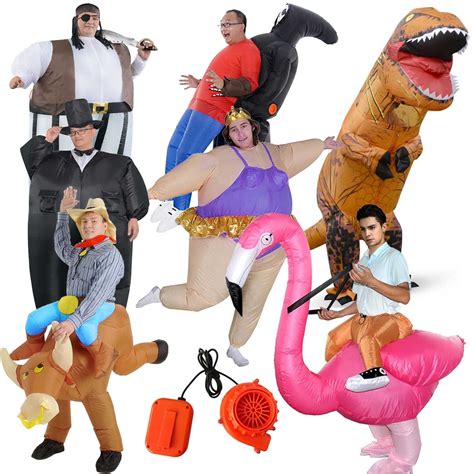Halloween Inflatable Costume For Adult Kids Blow Up Fat Suit Funny ...