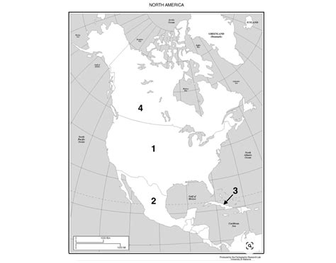 Country Map Quiz North America