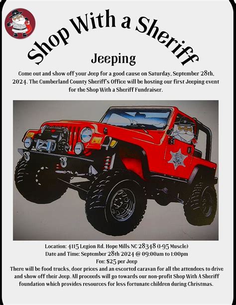 Shop With a Sheriff Jeeping, 4115 Legion Rd, Hope Mills, NC 28348-8877 ...