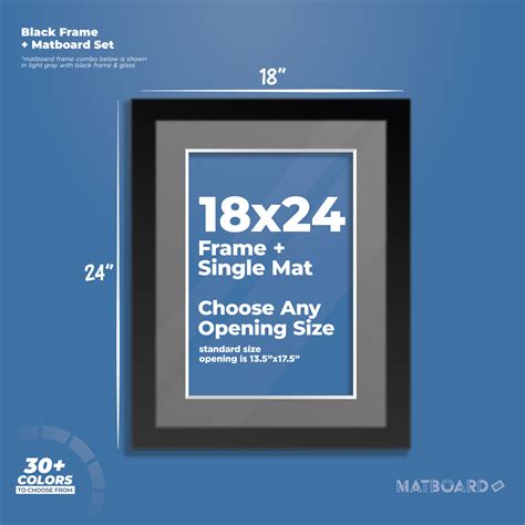 18 X 24 Poster Frame With Mat