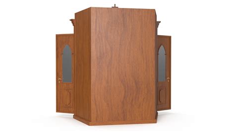 3D model Church Confessional Booth Open | 3D Molier International