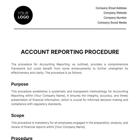 Image result for Procedure Report Template