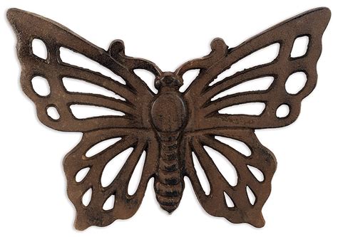 Sunset Vista Designs Garden Cast Iron Stepping Stone - Butterfly ...