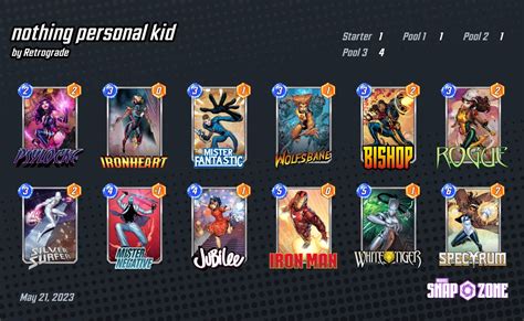 nothing personal kid - Decks - Marvel Snap Zone