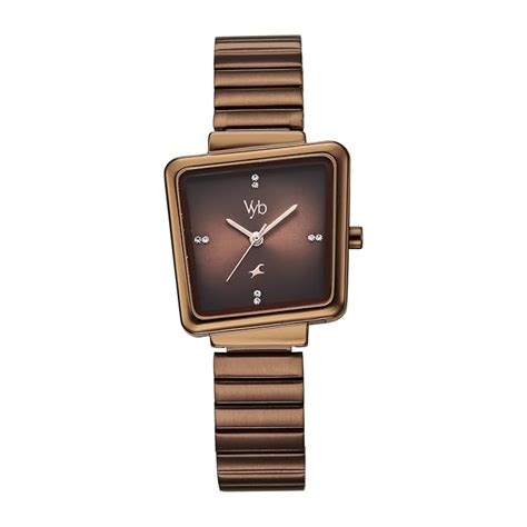 Fastrack Vyb 6.0 Striker Quartz Brown Shaped Dial Women's Watch ...