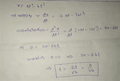 28. সময় (t)-এর সঙ্গে একটি কণার অবস্থান (x), x = at2 - bt সম্পর্ক ...