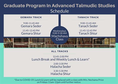 Schedule | Yeshiva University