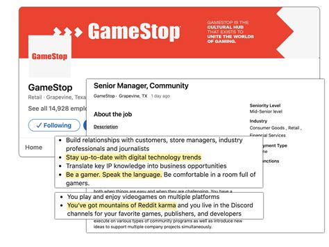 GameStop Job Requirements: Be a Gamer with Mountains of Reddit Karma | GameStop Due Diligence ...