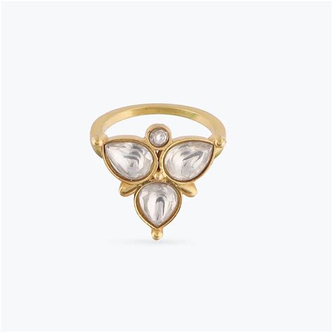 Buy Ekaksh Jadau Silver Finger Ring | Paksha – Paksha India