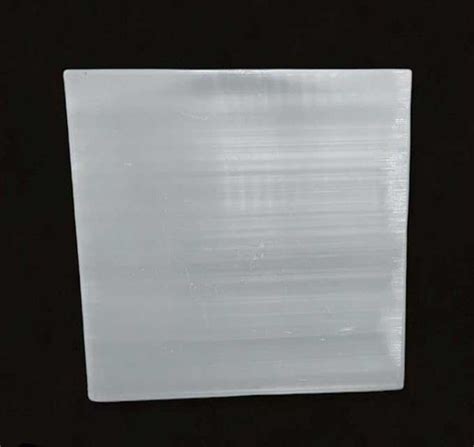 Avika Natural Energized Selenite Charging Plate 3"