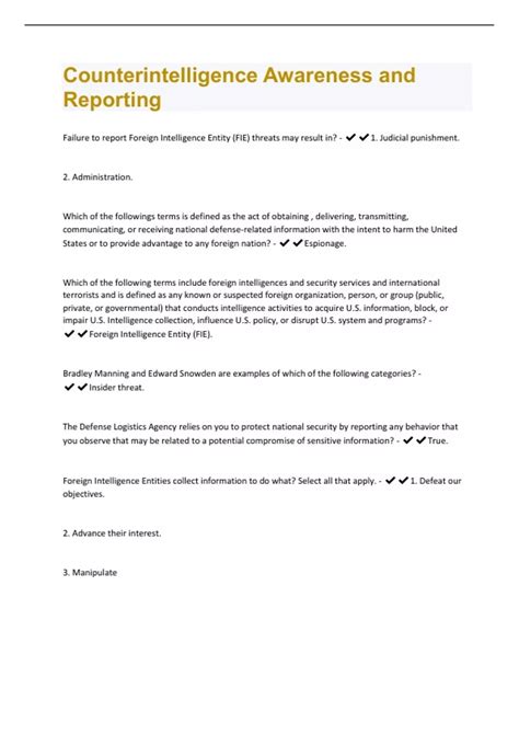 Image result for Counterintelligence Report Examples