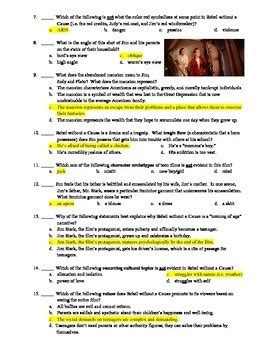 Rebel without a Cause Film (1955) 15-Question Multiple Choice Quiz