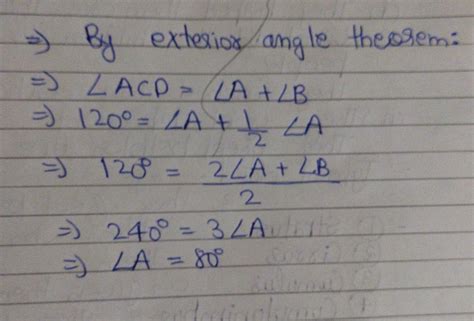 Side BC of a triangle ABC has been produced to a point D such that ∠ACD ...