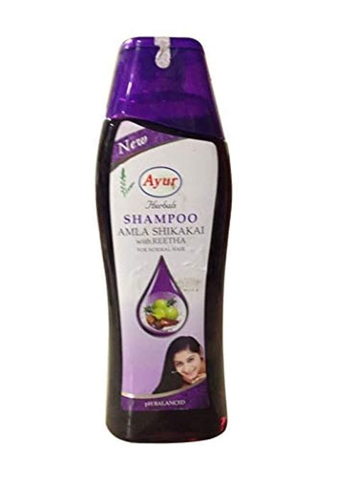 Buy Ayur Herbals Shampoo Amla Shikakai with Reetha for Normal Hair ...