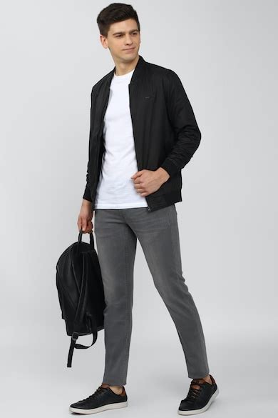 Buy Men Black Solid Casual Jacket Online - 715304 | Peter England