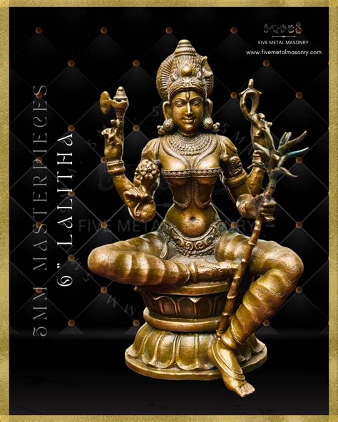 Lalitha - 6" |Buy Bronze Panchaloha Statue – Five Metal Masonry