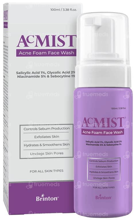 Acmist Acne Foam Face Wash 100ml - Uses, Side Effects, Dosage, Price ...