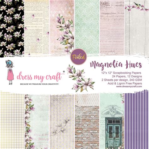 Magnolia Hues - 12"X12" Paper Pad – Dress my craft
