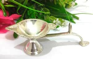 Samukkaras Pure German Silver Handicraft Arathi Set for Pooja/Silver ...