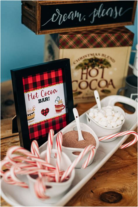 Hot Cocoa Bar - Bachelorette Party Glamping Ideas | Kids christmas ...