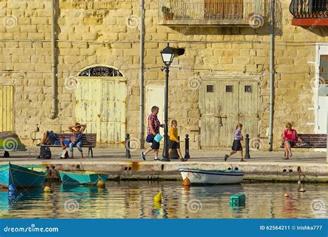 Promenade in St Julians , Malta Editorial Photo - Image of holiday ...