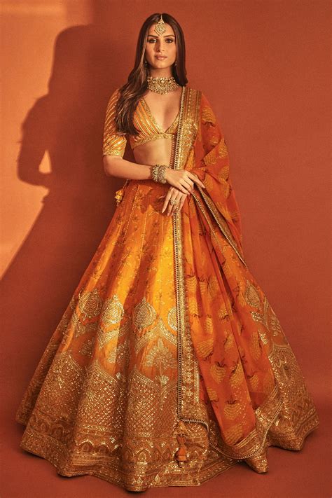 Buy Now Rust Orange Lehenga Online – House Of Masaba
