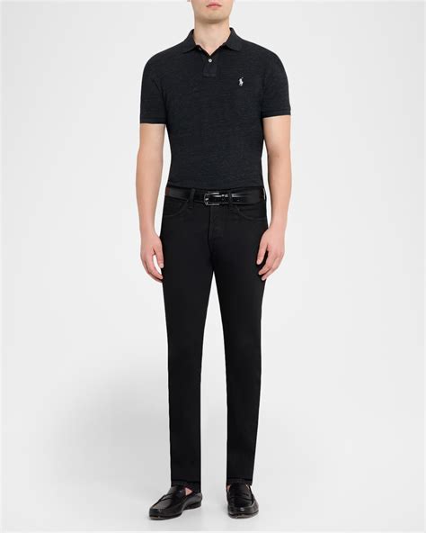 Men's Custom Slim Fit Soft Cotton Polo Shirt | Neiman Marcus