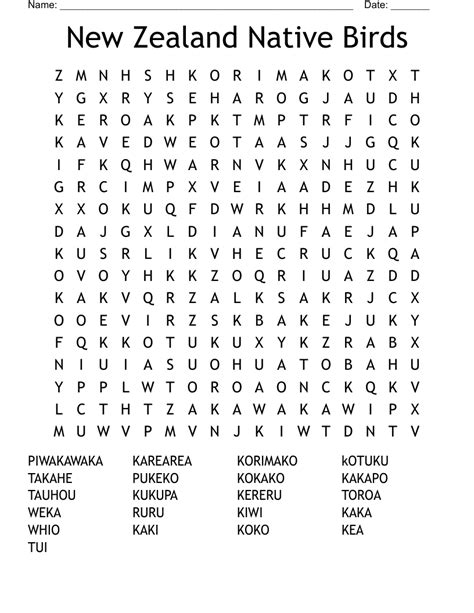 Extinct Bird Of New Zealand Crossword - prntbl.concejomunicipaldechinu ...