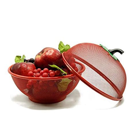 Buy Niralasa Fruit Basket with Net Cover Apple Shape Net Fruits ...