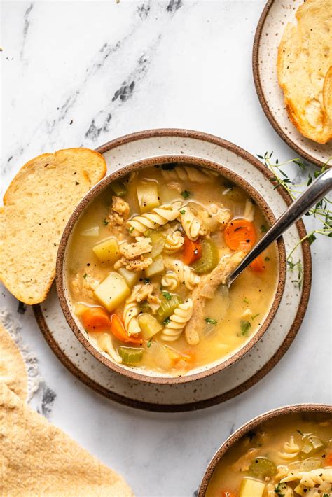 One Pot Vegan Chicken Noodle Soup | Gluten-Free - From My Bowl
