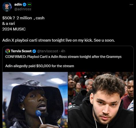 Adin Ross and Playboi Carti Kick stream: Date, livestream link, and more details explored