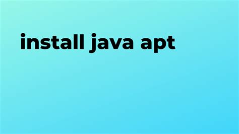 Image result for Apt Install