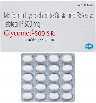 Glycomet 500 Mg Tablet Sr 20 - उपयोग, साइड इफेक्ट्स, खुराक, कीमत | Truemeds