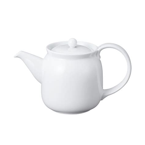 WHITE PORCELAIN TEA POT L | MUJI