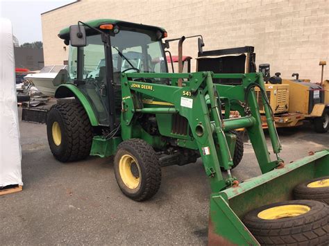 JOHN DEERE 5420 ULITLITY TRACTOR WITH CAB, LOADER, AND REAR BACKHOE ...