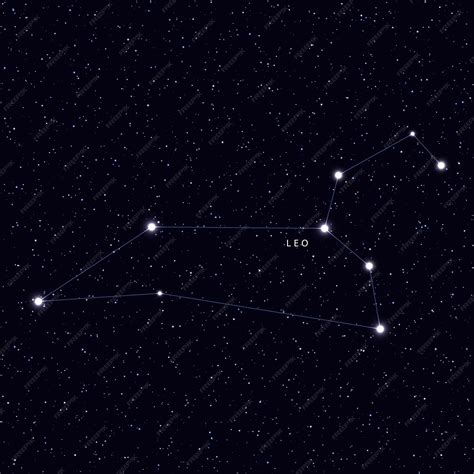 Premium Vector | Sky map with the name of the stars and constellations ...