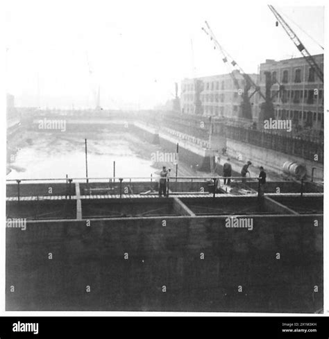 Phoenix caissons photographed at Surrey Docks as part of a special ...