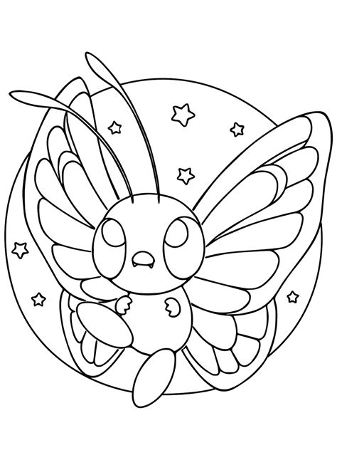 20+ Butterfree Coloring Pages - Free Printable PDF & Online Coloring